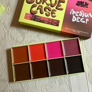 Made by Mitchell curve Case Blursh Cream Blush Bronzer Palette Medium Deep BNIB